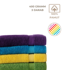 Kartaltex 3db 50x100cm frottír törölköző csomag, szálloda minőség (400g/m2) lakástextília
