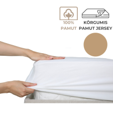 Kartaltex 90-100x200 pamut jersey körgumis lepedő - Homok lakástextília
