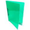 Karton Gyűrűskönyv A/4 PP 20mm 2 gyűrű átlátszó zöld