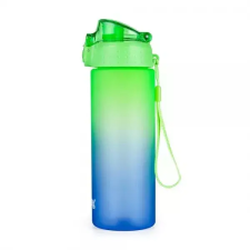 Karton PP Oxybag: Műanyag kulacs - 600 ml, kék-zöld kulacs, kulacstartó