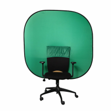KASLAN Zöld székre tehető Chroma-key háttér - 150x200 cm  (Bluebox/ Green-screen) háttérkarton