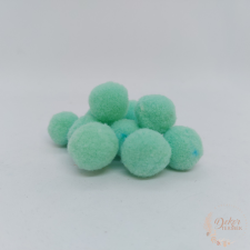  Kasmír golyó - világos menta - 2 cm dekorációs kellék