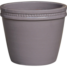  Kaspó kerámia mázas szürke 30 cm x 30 cm x 27 cm kerti tárolás