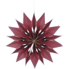  Kassia felakasztható dísz sötétpiros hópehely 50 cm
