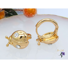  katica fülbevaló kristályköves -18K fülbevaló