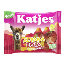  Katjes Alpaka cola-, citrom-, cseresznyeízű gumicukor 210g csokoládé és édesség