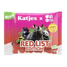  Katjes Red List Edition gyümölcsízű gumicukor 210g csokoládé és édesség