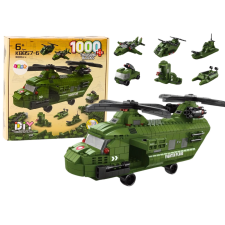 Katonai helikopter építőkészlet 1000 darabos barkácsolás, építés