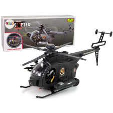 Katonai helikopter fényekkel elemes helikopter és repülő