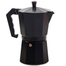  Kávéfőző 9 adagos 450ml alumínium Fekete kávéfőző