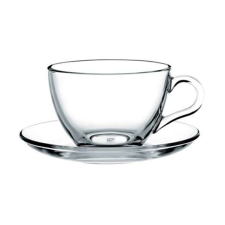  Kávés csésze+alj, üveg 85ml (6db) bögrék, csészék