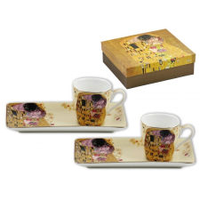 Kávés csésze szett Klimt Csók 2+2db díszdobozban KLIMT0097 - Ajándék bögre bögrék, csészék