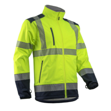  KAZAN KOMBINÁLHATÓ HI-VIZ SÁRGA SOFTSHELL FELSŐ_L láthatósági ruházat