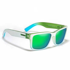 KDEAM napszemüveg polarizált fehér zöld KD505 UV400 férfi női uniszex