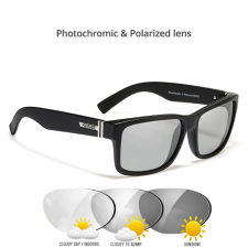 KDEAM napszemüveg polarizált fekete Photochromatic KD505 UV400 férfi női uniszex napszemüveg