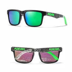 KDEAM polarizált napszemüveg UV400 uniszex márvány zöld