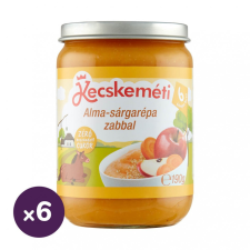 Kecskeméti alma-sárgarépa zabbal, 6 hó+ (6x190 g) bébiétel