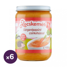 Kecskeméti sárgarépapüré csirkehússal, 5 hó+ (6x190 g) bébiétel