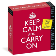 Keep Calm and Carry On Page-A-Day® Calendar 2025 naptár, kalendárium