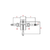 KEEWAY Vieste 125 E5 2021-2022 Zahara 125 E5 2021-2022 főtengely Keeway Motor alkatrészek Főtengelyek és főtengely csapágyak Főtengelyek
