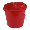 Kefa Felmosó vödör 10l + csavaró kosár Spring piros