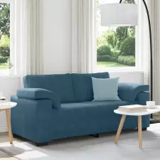  Kék bársony loveseat kanapé 180x77x82 cm bútor