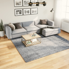  Kék hosszú szálú bozontos modern szőnyeg 240 x 240 cm lakástextília