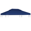  Kék kétszintes pavilon tetőponyva 310 g/m² 4 x 3 m