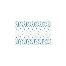 Kék pöttyös 1. szülinap műanyag asztalterítő - 213 cm x 137 cm party kellék