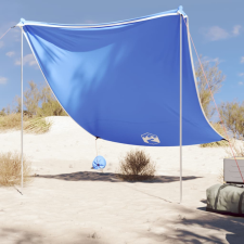  kék strandnapernyő homokrögzítőkkel 214 x 236 cm sátor
