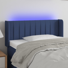  Kék szövet LED-es fejtámla 83 x 16 x 78/88 cm ágy és ágykellék