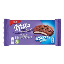 Keksz MILKA Cookie Sensation Oreo Creme 156g csokoládé és édesség