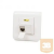 KELine 601120-UP + KEJ-C6-S-TL(2) Modulo45 süllyesztett aljzat, Kategória 6, 2xRJ45/s csatlakozóval