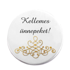  Kellemes ünnepeket! kitűző kitűző