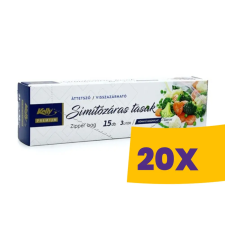 Kelly Prémium simítózáras tasak 3L 15db (Karton - 20 csomag) papírárú, csomagoló és tárolóeszköz