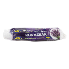 Kelly Szemeteszsák kelly húzózáras illatosított levendula 50x60 cm 40l 15 darabos tisztító- és takarítószer, higiénia