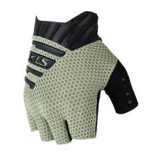 KELLYS Kerékpáros kesztyű Kellys Cutout Short 022 Zsályazöld M kerékpáros kesztyű