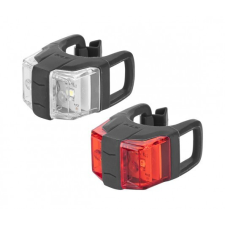 KELLYS TWINS II elemes lámpa szett - antracit fekete kerékpár lámpa