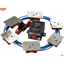  Kemo M176 vízhatlan (IP65) ultrahangos nyestriasztó készülék nagyfeszültségű lapokkal elektromos állatriasztó