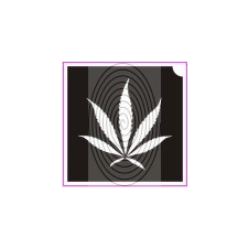  Kender, cannabis levél (csss0052) csillámtetoválás