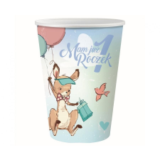 Kenguru 1st Birthday Kangaroo, Kenguru papír pohár 6 db-os 270 ml party kellék