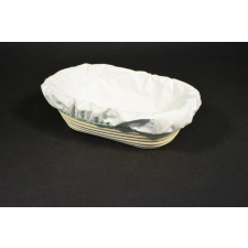 Kenyér kelesztő kosár oval szakajtó 24x15x8cm ÉS hozzá szakajtó ruha szettben sütés és főzés