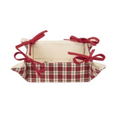 Kenyérkosár 35x35cm, pamut, Cosy Lodge konyhai eszköz