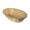 . Kenyérkosár, műrattan, ovál, 23 cm