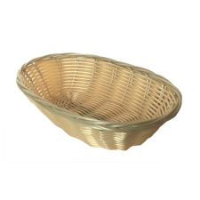. Kenyérkosár, műrattan, ovál, 23 cm konyhai eszköz