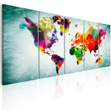 Kép - falitérkép - World Map: Green Vignette Világtérkép 200x80 térkép