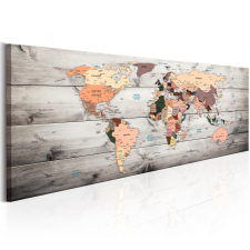  Kép - falitérkép - World Maps: Wooden Travels Világtérkép 150x50 térkép