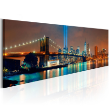 Kép - New York City: Beautiful Night 150x50 grafika, keretezett kép