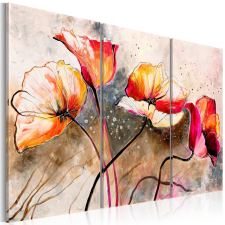 Kép - Poppies lashed by the wind 60x40 grafika, keretezett kép