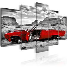  Kép - Red retro autó Colorado Desert - 5 db 100x50 grafika, keretezett kép